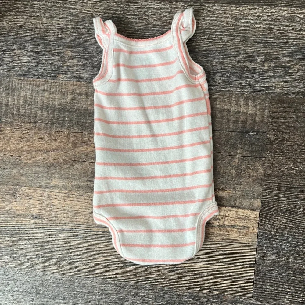 Carter's Octopus Bodysuit Sleeveless Striped Summer Outfit‎ Newborn NB